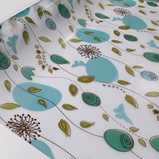 DECOMI 無膠靜電窗貼 KOR-427, 藍花