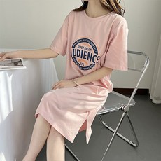 빅사이즈 패션 로고 모유 수유 임산부 원피스