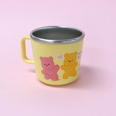 Le Beon 棉花熊防滑不鏽鋼杯, 220ml, 1個, 混色