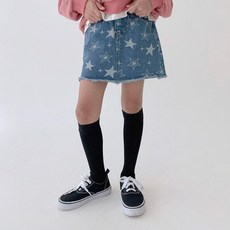 YouIt 女童星星圖案服飾牛仔裙