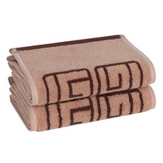 GUY LAROCHE 先染運動毛巾 20 x 100 cm, 棕色, 2個
