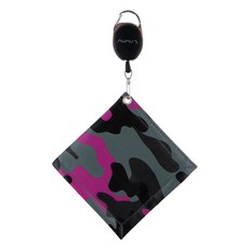 AVAVE 迷彩圖案伸縮線方形高爾夫球巾, 黑色迷彩, 1個