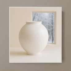 다복 달 항아리 그림액자 설산1 kisn116