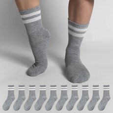 Si Ner socks 男士環紋中筒襪10雙套裝
