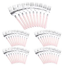 居家派對 擺盤叉 10入, 5個, 粉紅色