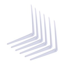 ETSHOP L型層架托架 XL, 白色, 6個