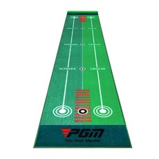 PGM Golf 高爾夫絲絨面推桿練習毯 雙向練習毯 PG240, 綠色, 1個