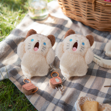 다다랜드 응원 인형 키링, 11cm, 고양이, 2개