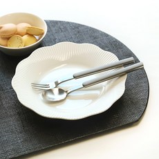 Bogen Armang 緞面茶匙+茶叉組 灰色, 1套, 茶匙+茶叉