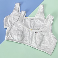 Soleil 孩童簡約無鋼圈運動內衣 2入