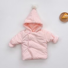 童款Merry毛球連帽鋪棉外套