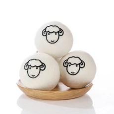 마리조아 건조 시간 단축 섬유 엉킴방지 정전기 제거 건조볼 마른 털, 혼합색상, 3개