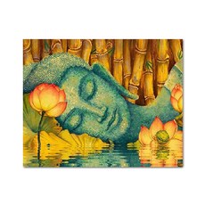 ADICO 帆布DIY名畫彩繪 寧靜的佛陀 50 x 40 cm, 混合色, 1個