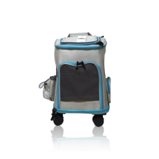 retoo Leri Rolly 寵物拉桿後背包, 淺灰色
