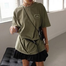 카일라 여성용 통기성 라나 피그먼트 박스 티셔츠