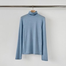 안다로미 여성용 웜업 목폴라 긴팔티