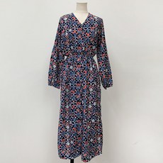 비나인 크루얼 쉬폰 허리 밴딩 원피스