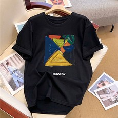 Lemon Soul 女性 Hapi 大尺碼印花短袖T恤