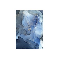 金藍粉末感性畫框海報, 4