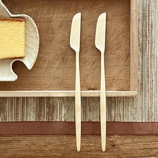 Nothyang 手工鍛造黃銅奶油果醬刀, 2個, 金色