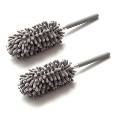 MONACO OLIVE 防黃沙花粉超細纖維除塵撣, 現代灰, 2個