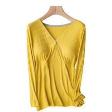 孕婦莫代爾V領哺乳家居服