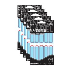 Petit 保護膜標籤貼紙 F222, 5個, 紅色