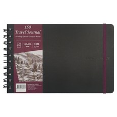 CERGIO 旅行精裝硬殼線圈繪圖本 風景 150g CE-1557-LSA5/S, 1個, A5