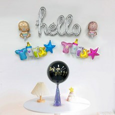 젠더리빌 풍선 DIY 세트, 03 헬로 베이비, 1세트