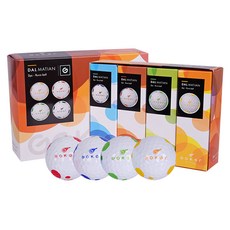 Goker 超高彈力高爾夫球, 白色, 1盒