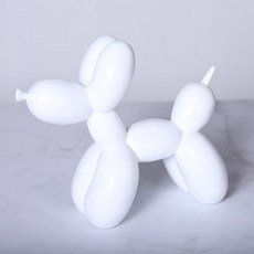 氣球狗室內裝飾雕像 YT_RC116, 白色