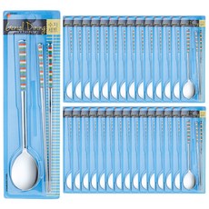 GENIAL Vivid 餐具組, 湯匙 30p + 筷子 30p, 銀色, 1個