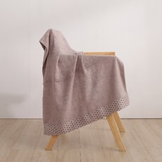 星紅織品 莫蘭迪色系竹纖紗涼感瞬吸速乾浴巾470g 咖啡色, 1條