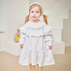 mollimelli 女童 Luv Luv 荷葉邊蓬蓬連身裙