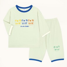 mollimelli friends 兒童款Rang-i寬鬆版七分袖家居服上下套裝