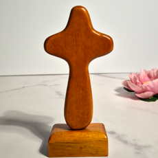 49days 納骨塔 奉安堂 裝飾 道具 佈置 原木 十字架, 櫻桃木