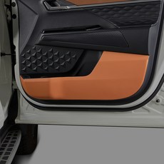 MAYTON Torres 改裝 防刮 人造皮革 車門保護蓋 SC C570-26, 雙龍 Torres, 棕色