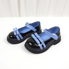 BEBEMARU 女童雙蝴蝶結亮片跟鞋 9721