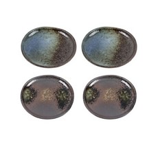 海洋圓盤 12.8cm 2款 x 2p 套組, 1套, 綠色 2p + 藍色 2p