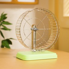 Lanboer 倉鼠彩色底座透明轉輪 20cm, 綠色, 1個