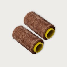 初學者適用編織蠟線 1mm*220m, 棕色, 2個
