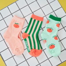 cerealland 孩童印花中筒襪 3雙組