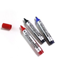 Luxy Glass 麥克筆 3件組, 黑色, 藍色, 紅色, 1套