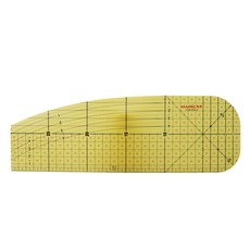 KEARING 科靈 熨燙縫份尺 30 x 10 cm, 黃棕色, 1個
