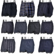 男款深色棉質平口內褲 10件組