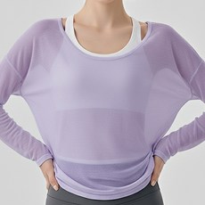 DMELD 女款網眼透視層次T恤