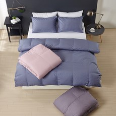 구스앤홈 구스온 허니 구스다운 이불 800g PG80, 블루