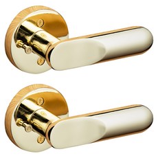 房門把手 按鈕式 金色 C-1801, 2個
