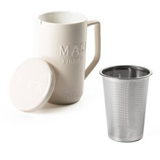 素色茶杯組, 1套, 奶油象牙白