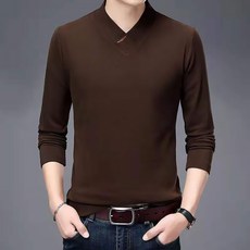 남성용 마켓A 와이드브이넥 티셔츠